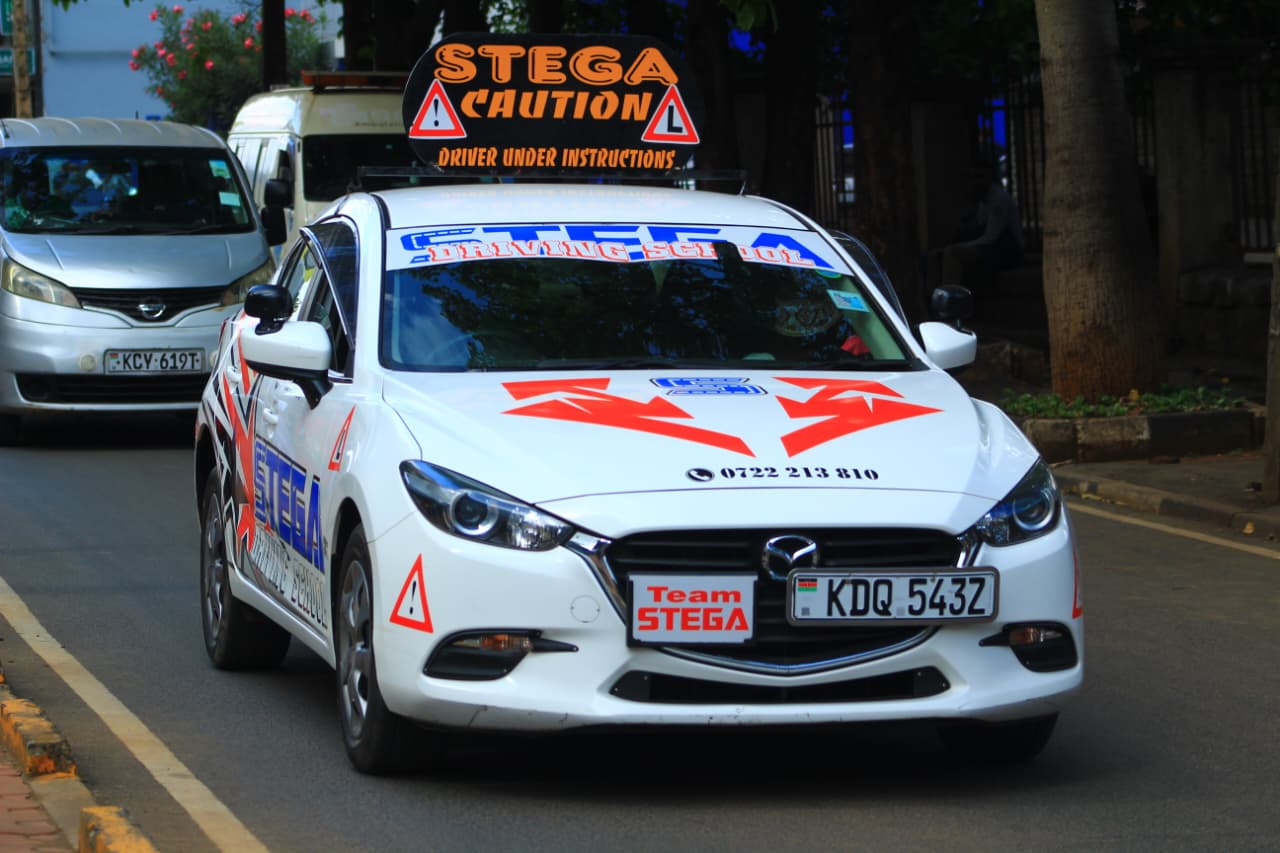 Stega Driving School fleet on Nairobi roads